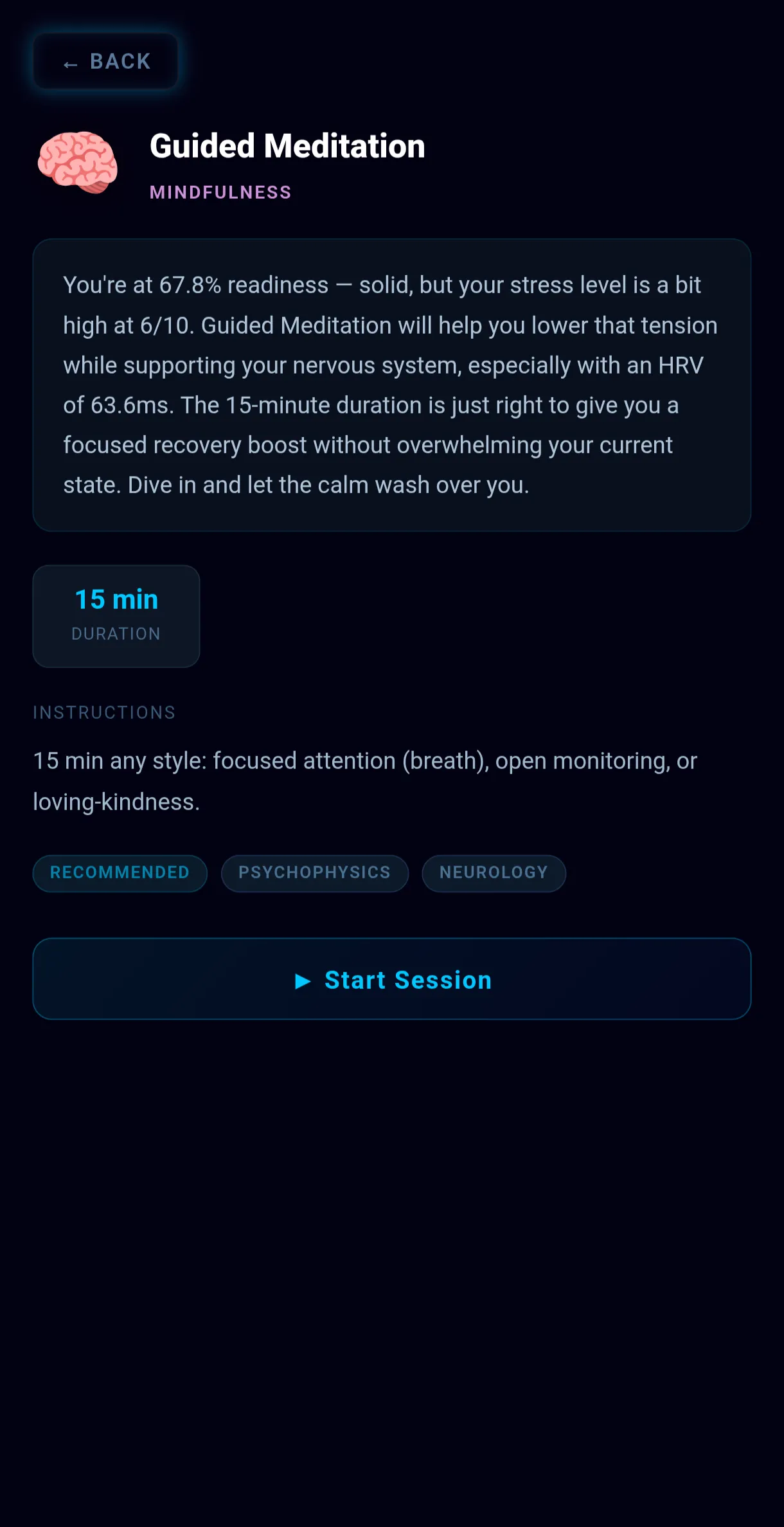 Guided Meditation Protocol