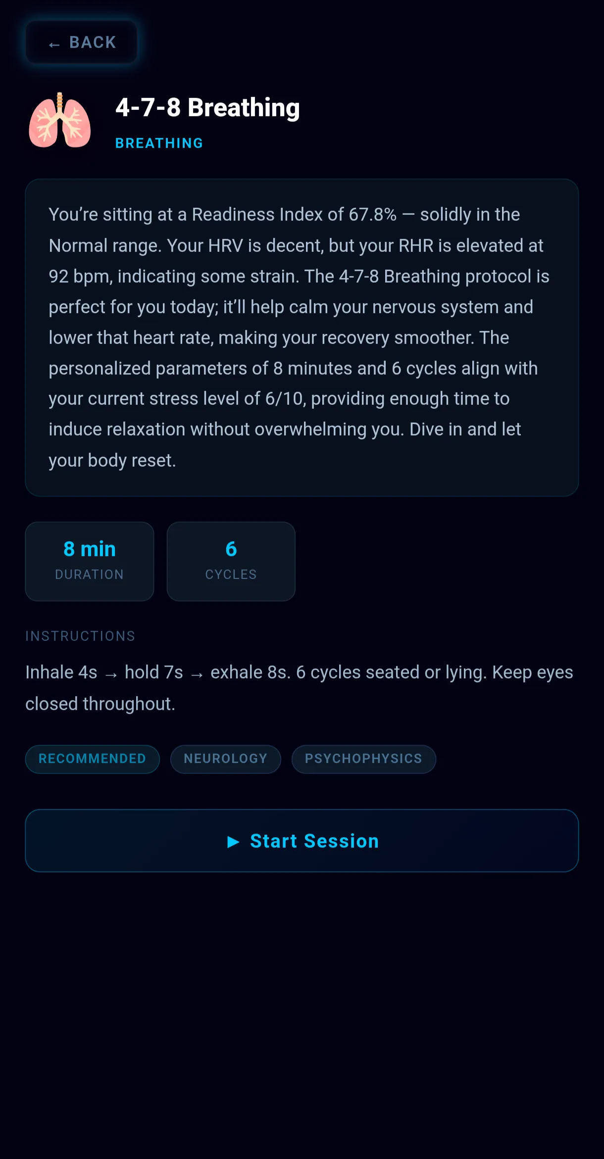 4-7-8 Breathing Protocol